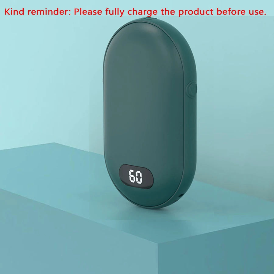 New Hand Warmer Power Bank 2In1 USB Rechargeable Winter Mini Hand Warmer Electric Heater Pocket Warmer High-Capacity Winter Gift