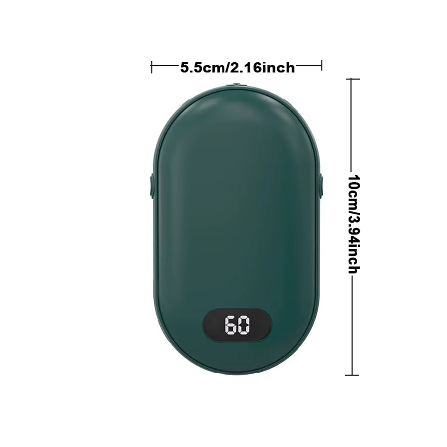 New Hand Warmer Power Bank 2In1 USB Rechargeable Winter Mini Hand Warmer Electric Heater Pocket Warmer High-Capacity Winter Gift